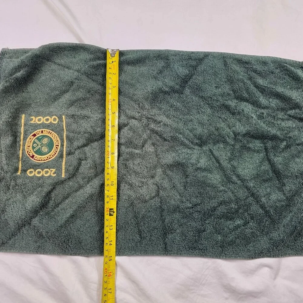 Vintage Wimbledon The Millennium Championships 2000 Green Towel Home Sports